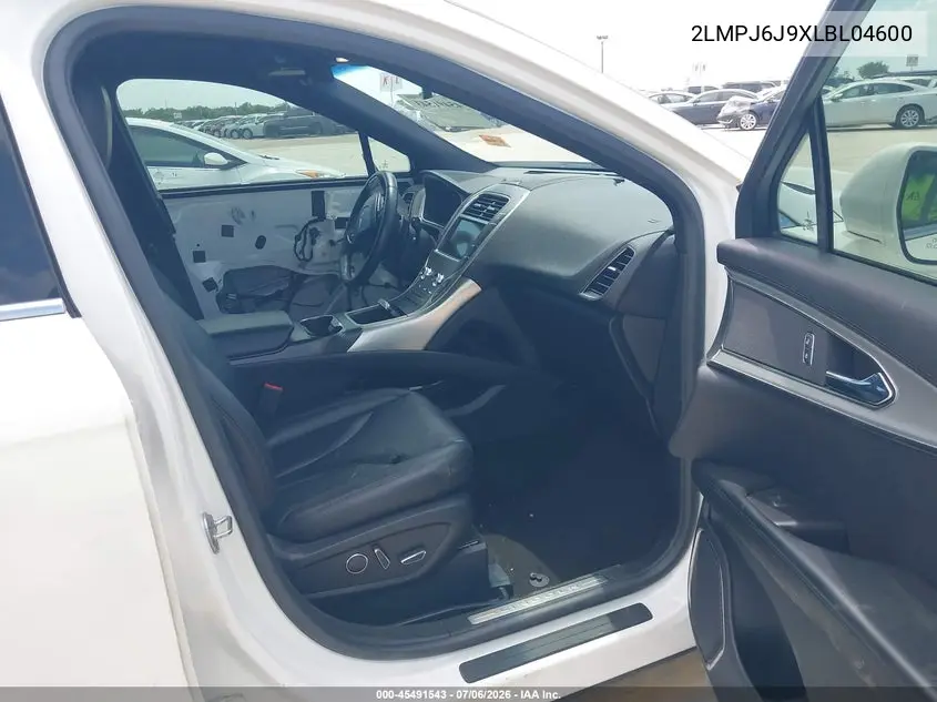 2020 Lincoln Nautilus Standard VIN: 2LMPJ6J9XLBL04600 Lot: 45491543