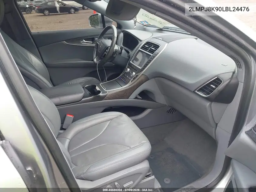 2020 Lincoln Nautilus Reserve VIN: 2LMPJ8K90LBL24476 Lot: 45580304