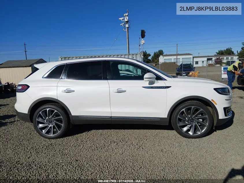 2020 Lincoln Nautilus Reserve VIN: 2LMPJ8KP9LBL03883 Lot: 45617909