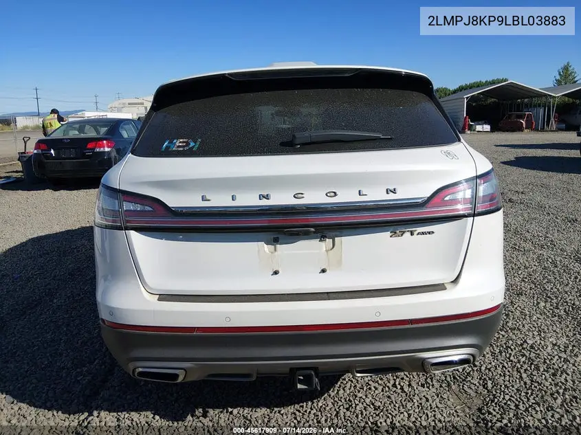 2020 Lincoln Nautilus Reserve VIN: 2LMPJ8KP9LBL03883 Lot: 45617909