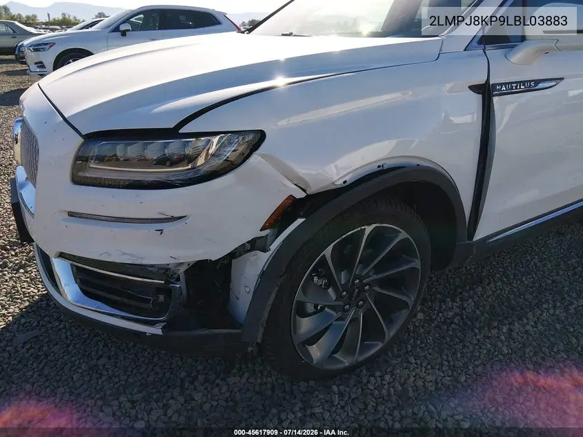 2020 Lincoln Nautilus Reserve VIN: 2LMPJ8KP9LBL03883 Lot: 45617909