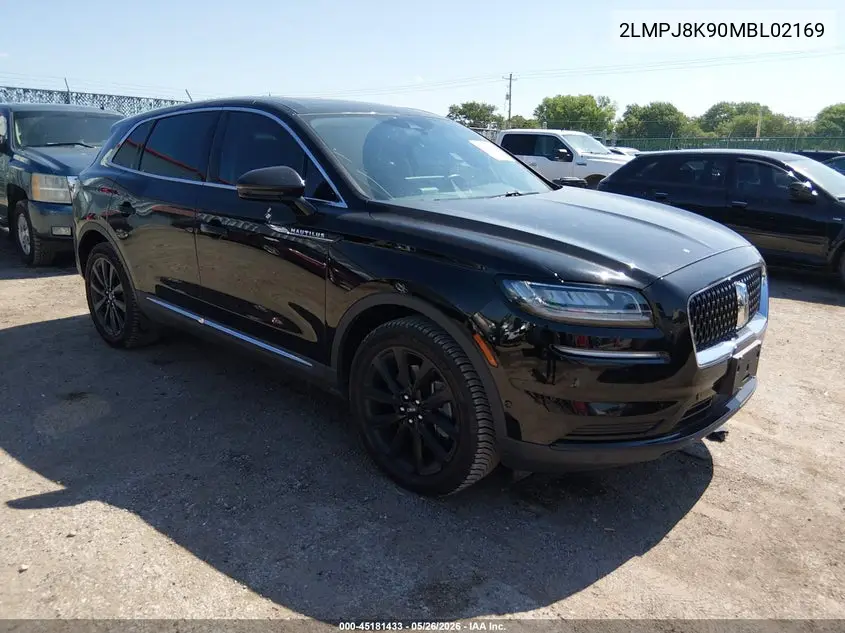 2021 Lincoln Nautilus Reserve VIN: 2LMPJ8K90MBL02169 Lot: 45181433