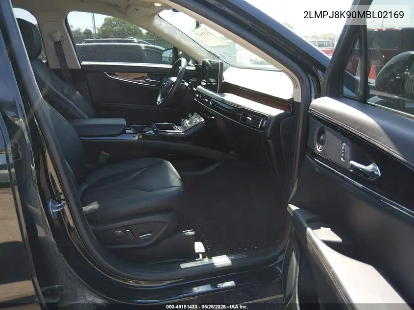 2021 Lincoln Nautilus Reserve VIN: 2LMPJ8K90MBL02169 Lot: 45181433