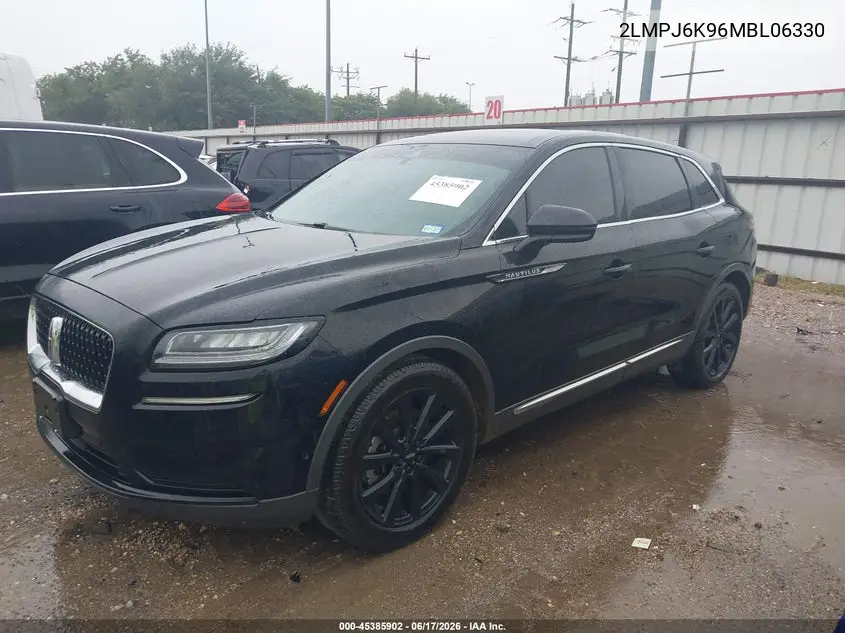 2021 Lincoln Nautilus Reserve VIN: 2LMPJ6K96MBL06330 Lot: 45385902