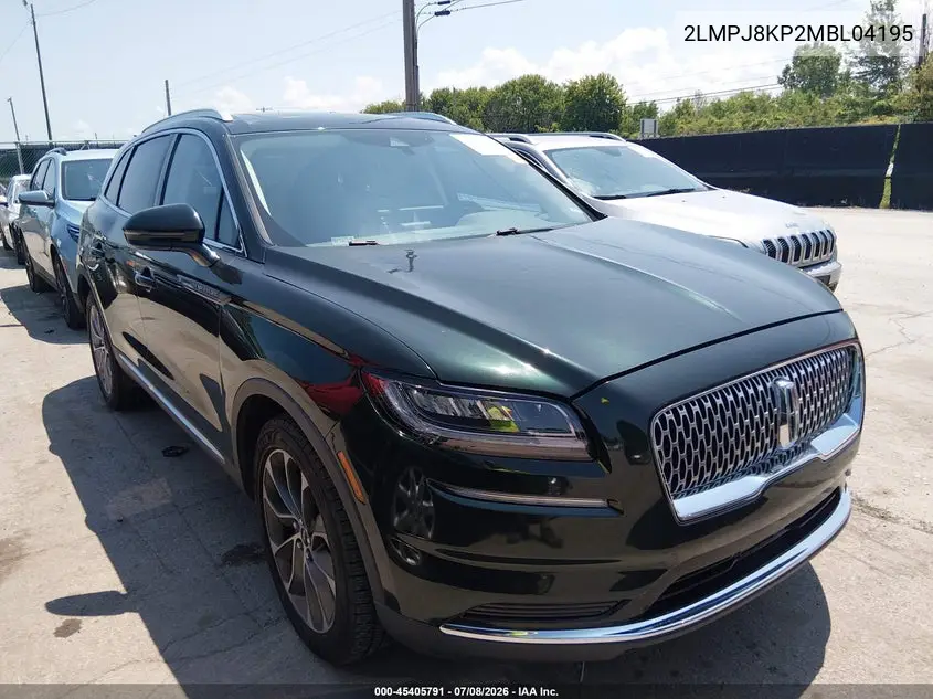 2021 Lincoln Nautilus Reserve VIN: 2LMPJ8KP2MBL04195 Lot: 45405791