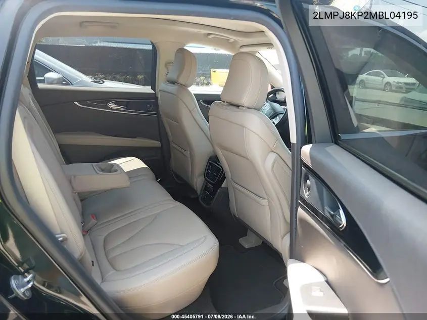 2021 Lincoln Nautilus Reserve VIN: 2LMPJ8KP2MBL04195 Lot: 45405791