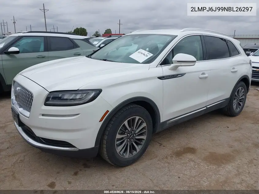 2022 Lincoln Nautilus Standard VIN: 2LMPJ6J99NBL26297 Lot: 45369626