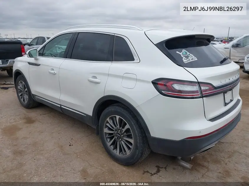 2022 Lincoln Nautilus Standard VIN: 2LMPJ6J99NBL26297 Lot: 45369626