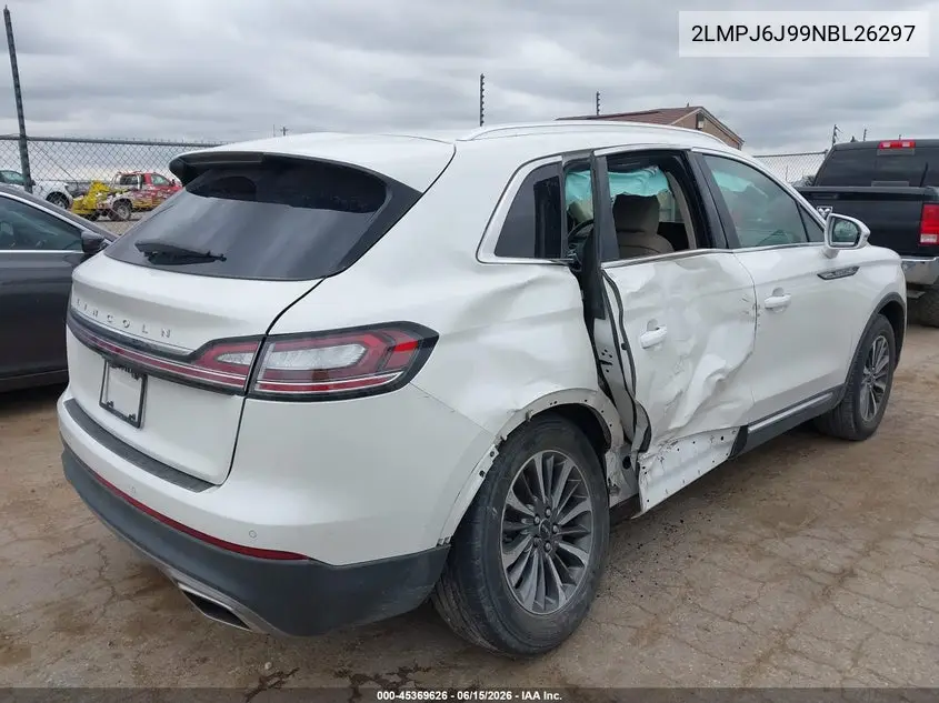 2022 Lincoln Nautilus Standard VIN: 2LMPJ6J99NBL26297 Lot: 45369626