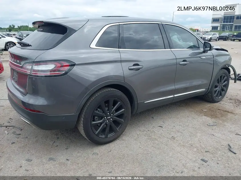 2022 Lincoln Nautilus Reserve VIN: 2LMPJ6K97NBL00246 Lot: 45376784