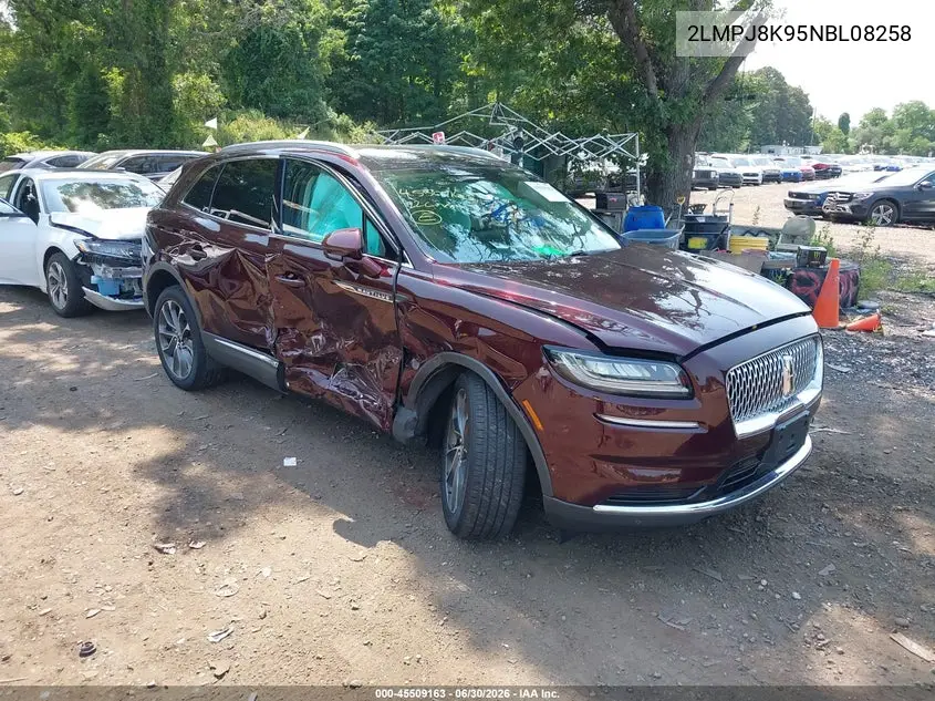 2022 Lincoln Nautilus Reserve VIN: 2LMPJ8K95NBL08258 Lot: 45509163