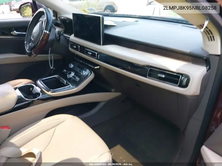 2022 Lincoln Nautilus Reserve VIN: 2LMPJ8K95NBL08258 Lot: 45509163