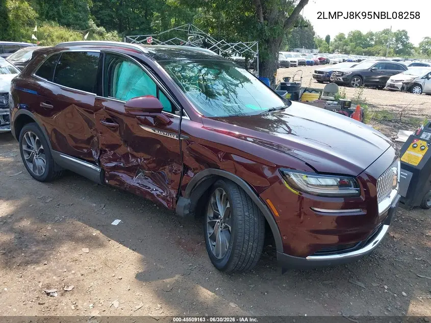 2022 Lincoln Nautilus Reserve VIN: 2LMPJ8K95NBL08258 Lot: 45509163
