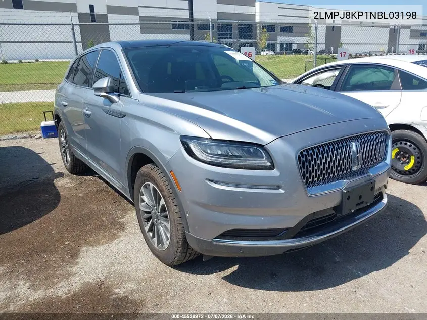 2022 Lincoln Nautilus Reserve VIN: 2LMPJ8KP1NBL03198 Lot: 45538972