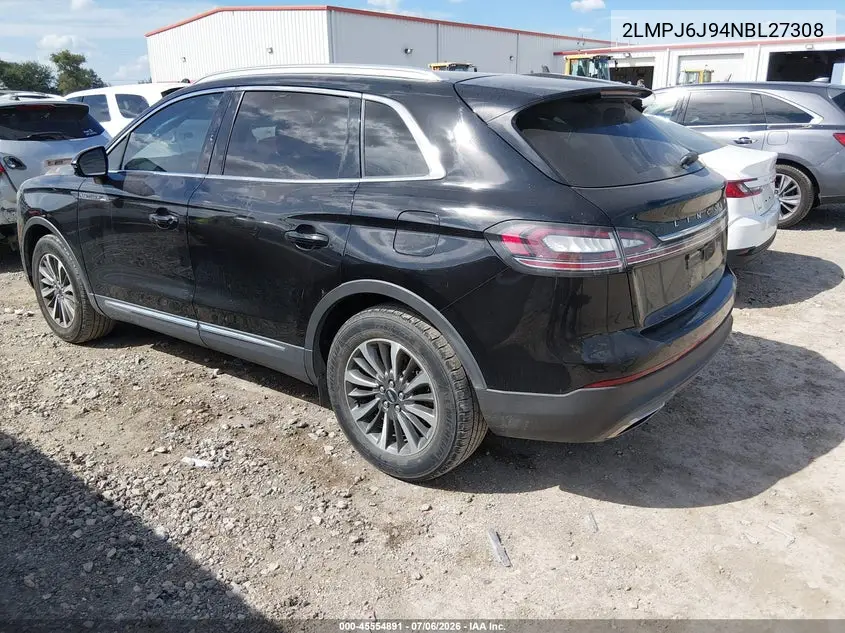 2022 Lincoln Nautilus Standard VIN: 2LMPJ6J94NBL27308 Lot: 45554891