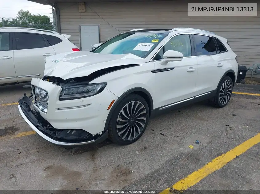 2022 Lincoln Nautilus Black Label VIN: 2LMPJ9JP4NBL13313 Lot: 45596896