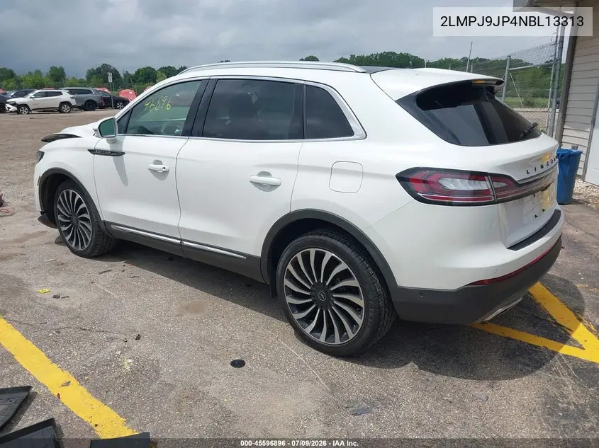2022 Lincoln Nautilus Black Label VIN: 2LMPJ9JP4NBL13313 Lot: 45596896
