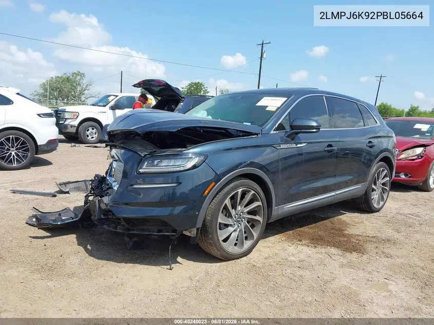 2023 Lincoln Nautilus Reserve VIN: 2LMPJ6K92PBL05664 Lot: 45240023