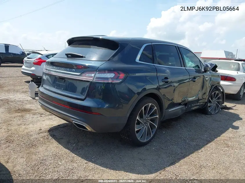 2023 Lincoln Nautilus Reserve VIN: 2LMPJ6K92PBL05664 Lot: 45240023