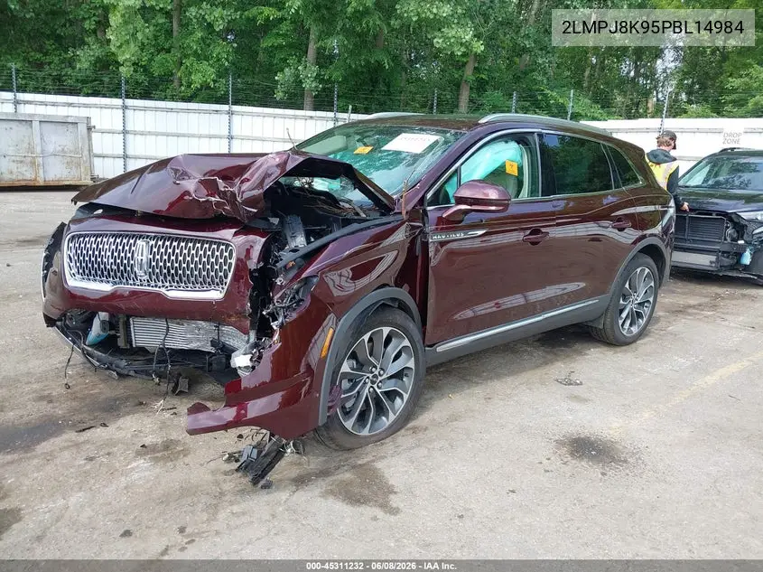 2023 Lincoln Nautilus Reserve VIN: 2LMPJ8K95PBL14984 Lot: 45311232