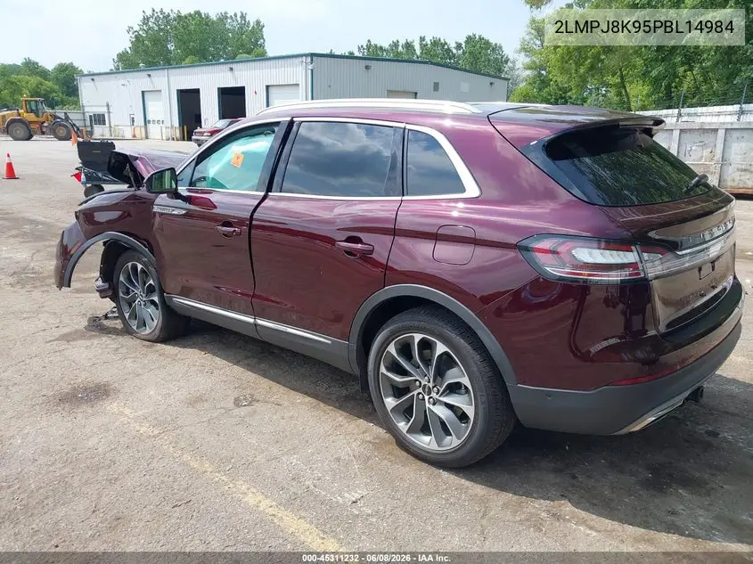 2023 Lincoln Nautilus Reserve VIN: 2LMPJ8K95PBL14984 Lot: 45311232
