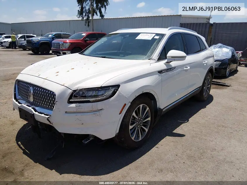 2023 Lincoln Nautilus Standard VIN: 2LMPJ6J91PBL06063 Lot: 45535177