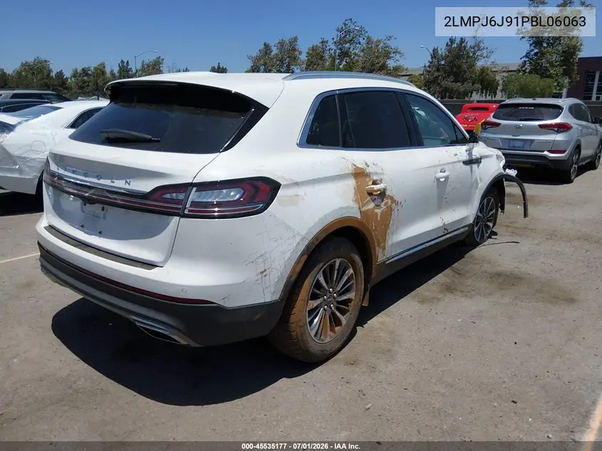 2023 Lincoln Nautilus Standard VIN: 2LMPJ6J91PBL06063 Lot: 45535177