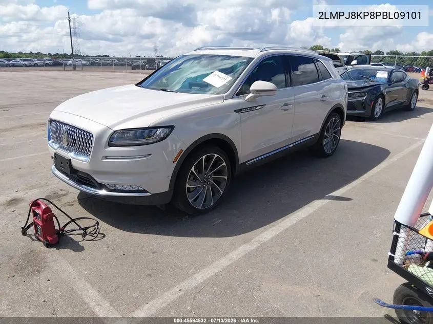 2023 Lincoln Nautilus Reserve VIN: 2LMPJ8KP8PBL09101 Lot: 45594532