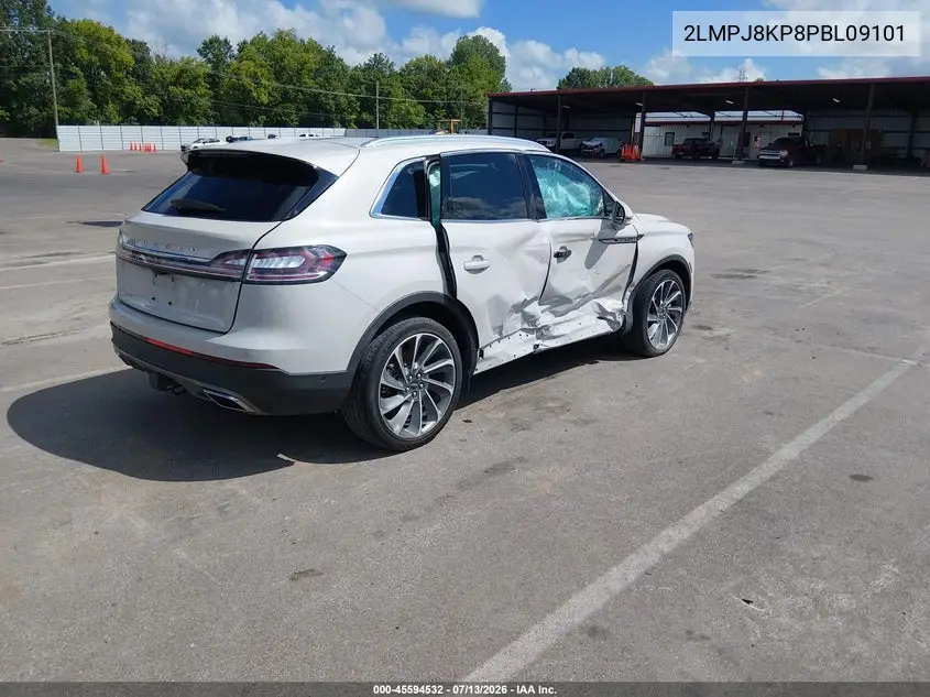 2023 Lincoln Nautilus Reserve VIN: 2LMPJ8KP8PBL09101 Lot: 45594532