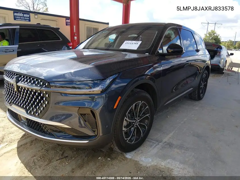2024 Lincoln Nautilus Premiere VIN: 5LMPJ8JAXRJ833578 Lot: 45114388