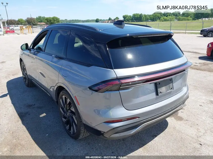 2024 Lincoln Nautilus Reserve VIN: 5LMPJ8KA0RJ785345 Lot: 45209243