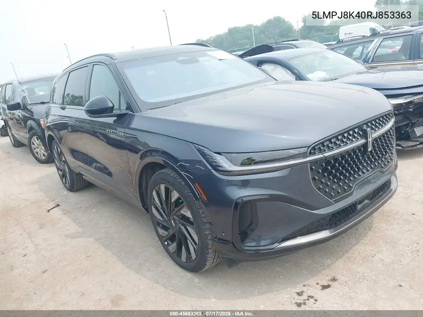 2024 Lincoln Nautilus Reserve VIN: 5LMPJ8K40RJ853363 Lot: 45663369