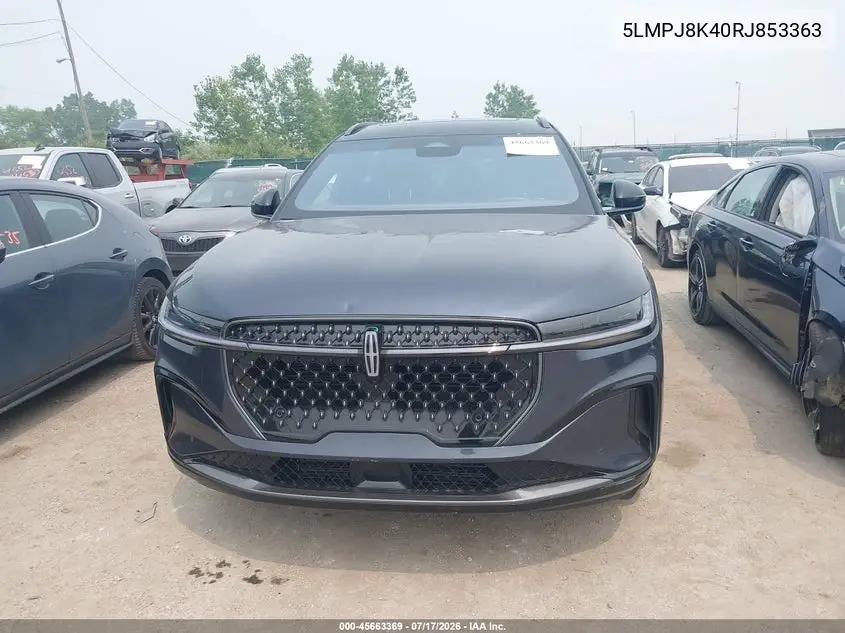 2024 Lincoln Nautilus Reserve VIN: 5LMPJ8K40RJ853363 Lot: 45663369
