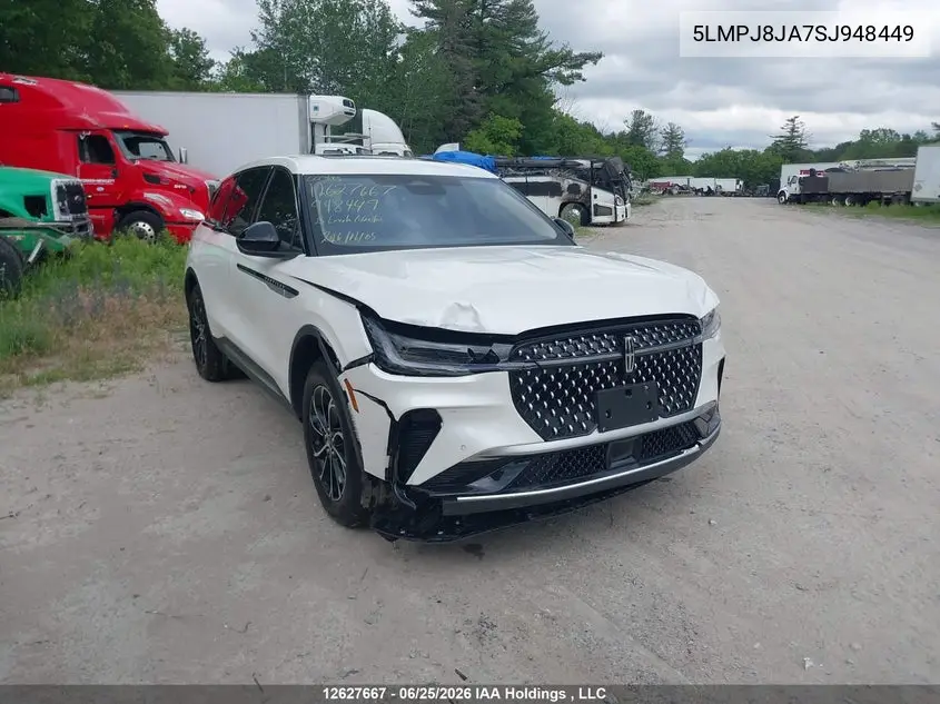 2025 Lincoln Nautilus Premiere VIN: 5LMPJ8JA7SJ948449 Lot: 12627667