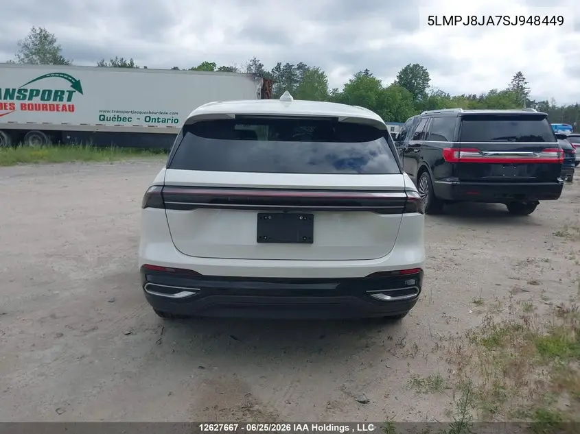 2025 Lincoln Nautilus Premiere VIN: 5LMPJ8JA7SJ948449 Lot: 12627667