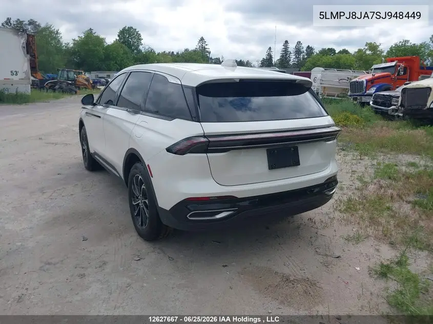 2025 Lincoln Nautilus Premiere VIN: 5LMPJ8JA7SJ948449 Lot: 12627667