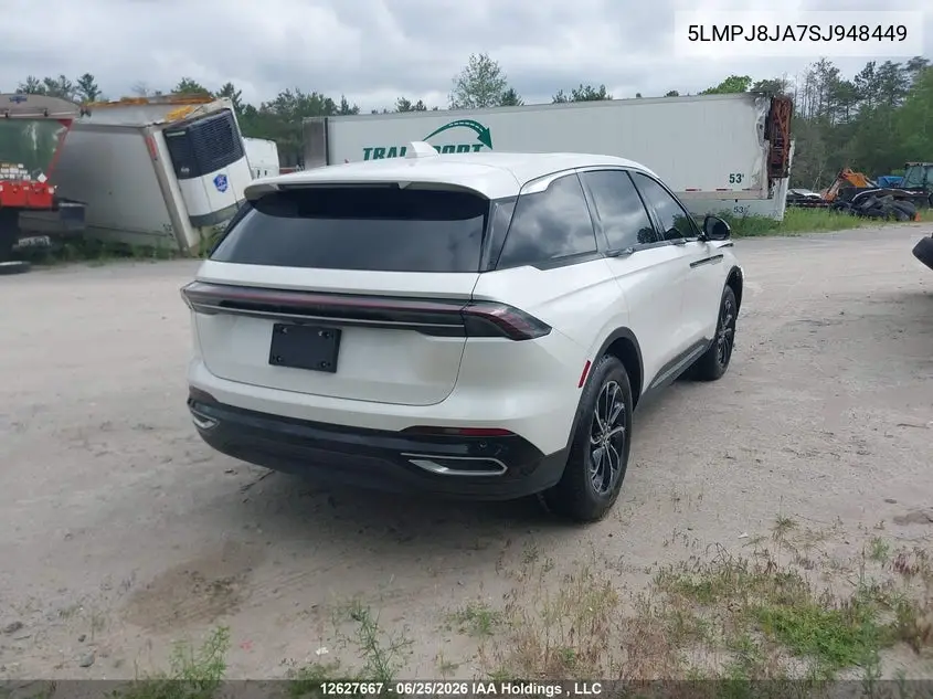 2025 Lincoln Nautilus Premiere VIN: 5LMPJ8JA7SJ948449 Lot: 12627667