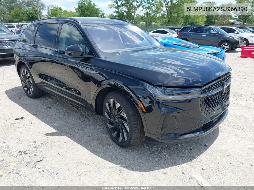2025 Lincoln Nautilus Reserve VIN: 5LMPJ8KA2SJ966890 Lot: 45339140