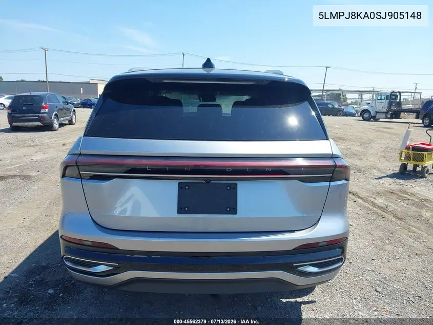 2025 Lincoln Nautilus Reserve VIN: 5LMPJ8KA0SJ905148 Lot: 45562379