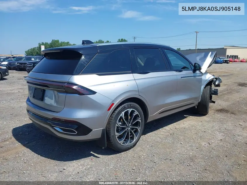 2025 Lincoln Nautilus Reserve VIN: 5LMPJ8KA0SJ905148 Lot: 45562379