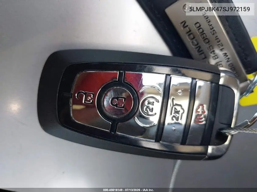 2025 Lincoln Nautilus Reserve VIN: 5LMPJ8K47SJ972159 Lot: 45616149