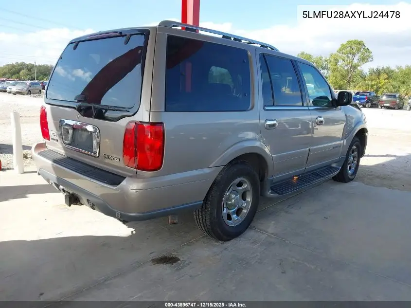 5LMFU28AXYLJ24478 2000 Lincoln Navigator