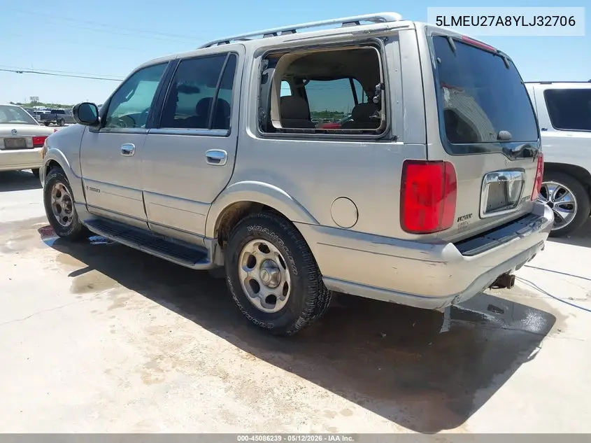 2000 Lincoln Navigator VIN: 5LMEU27A8YLJ32706 Lot: 45086239