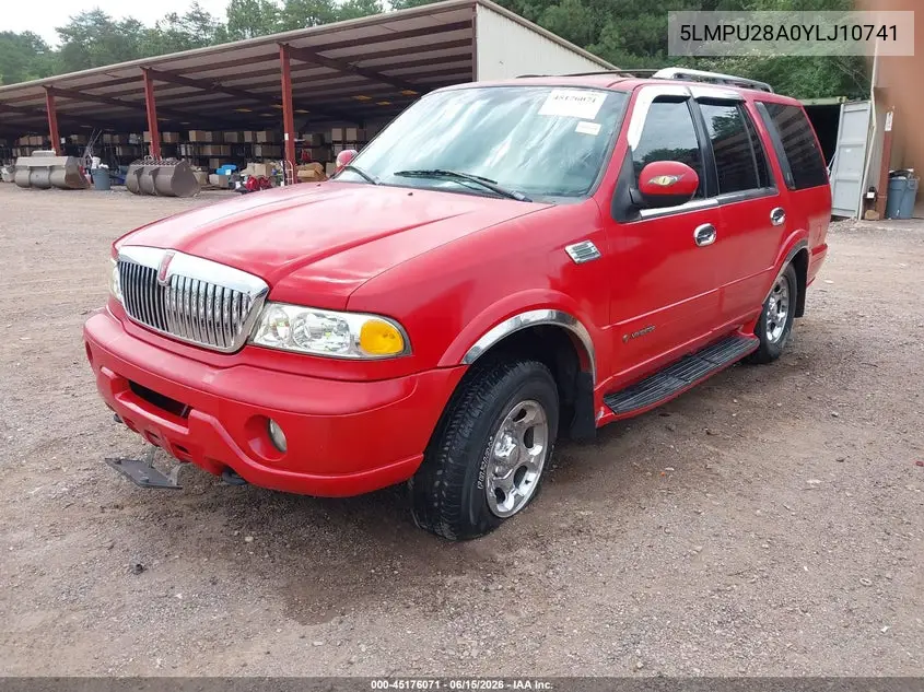 2000 Lincoln Navigator VIN: 5LMPU28A0YLJ10741 Lot: 45176071