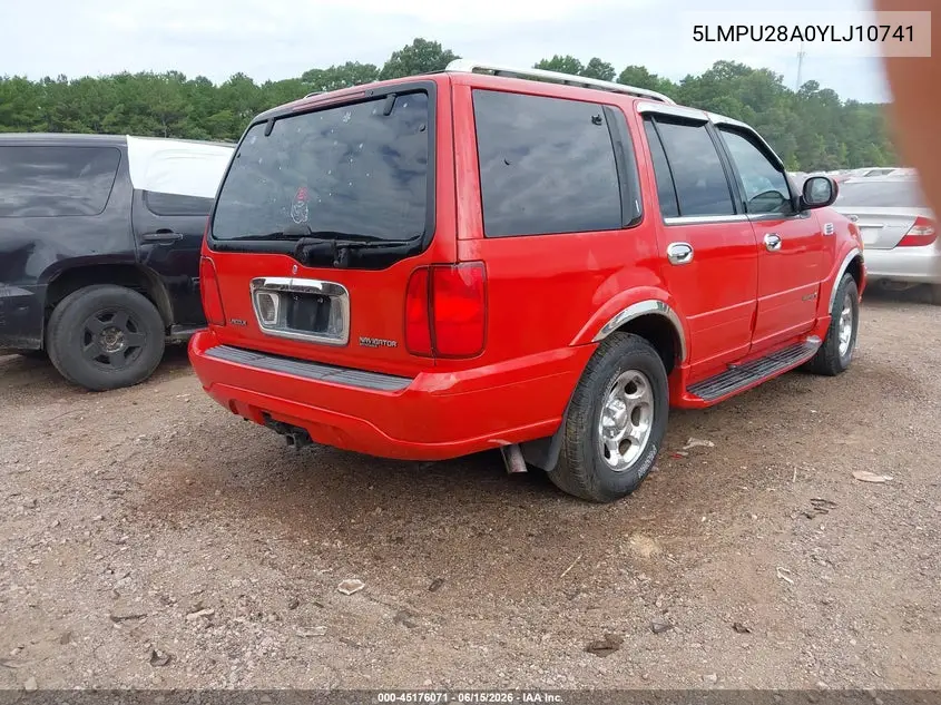 2000 Lincoln Navigator VIN: 5LMPU28A0YLJ10741 Lot: 45176071