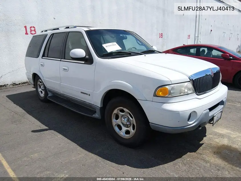 2000 Lincoln Navigator VIN: 5LMFU28A7YLJ40413 Lot: 45435504