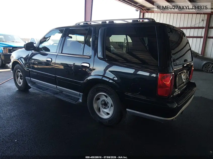 2000 Lincoln Navigator VIN: 5LMEU27AXYLJ34375 Lot: 45539916