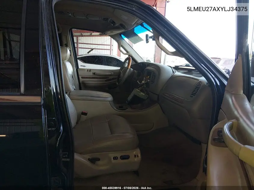 2000 Lincoln Navigator VIN: 5LMEU27AXYLJ34375 Lot: 45539916