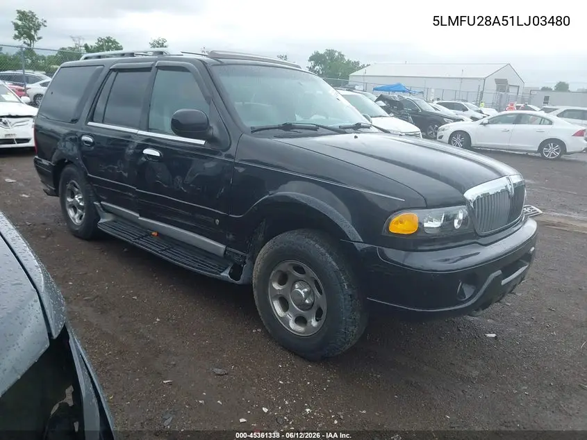 2001 Lincoln Navigator VIN: 5LMFU28A51LJ03480 Lot: 45361338