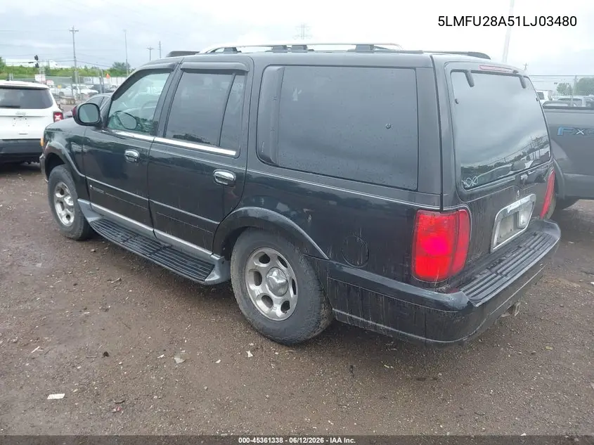 2001 Lincoln Navigator VIN: 5LMFU28A51LJ03480 Lot: 45361338